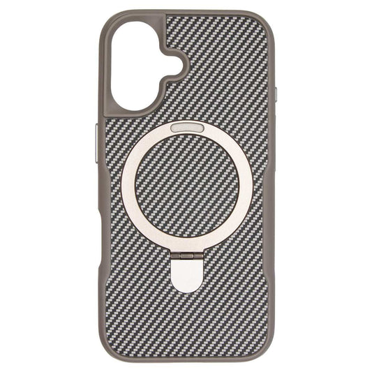 iPhone 16 TPU+PC Magnetic Airbag Anti-fall Phone Case Silver - CellularPort
