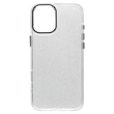 iPhone 16 Pro Bling Shiny TPU+PC Clear Case Transparent Glitter White - CellularPort