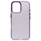 iPhone 16 Bling Shiny TPU+PC Clear Case Transparent Glitter Purple - CellularPort