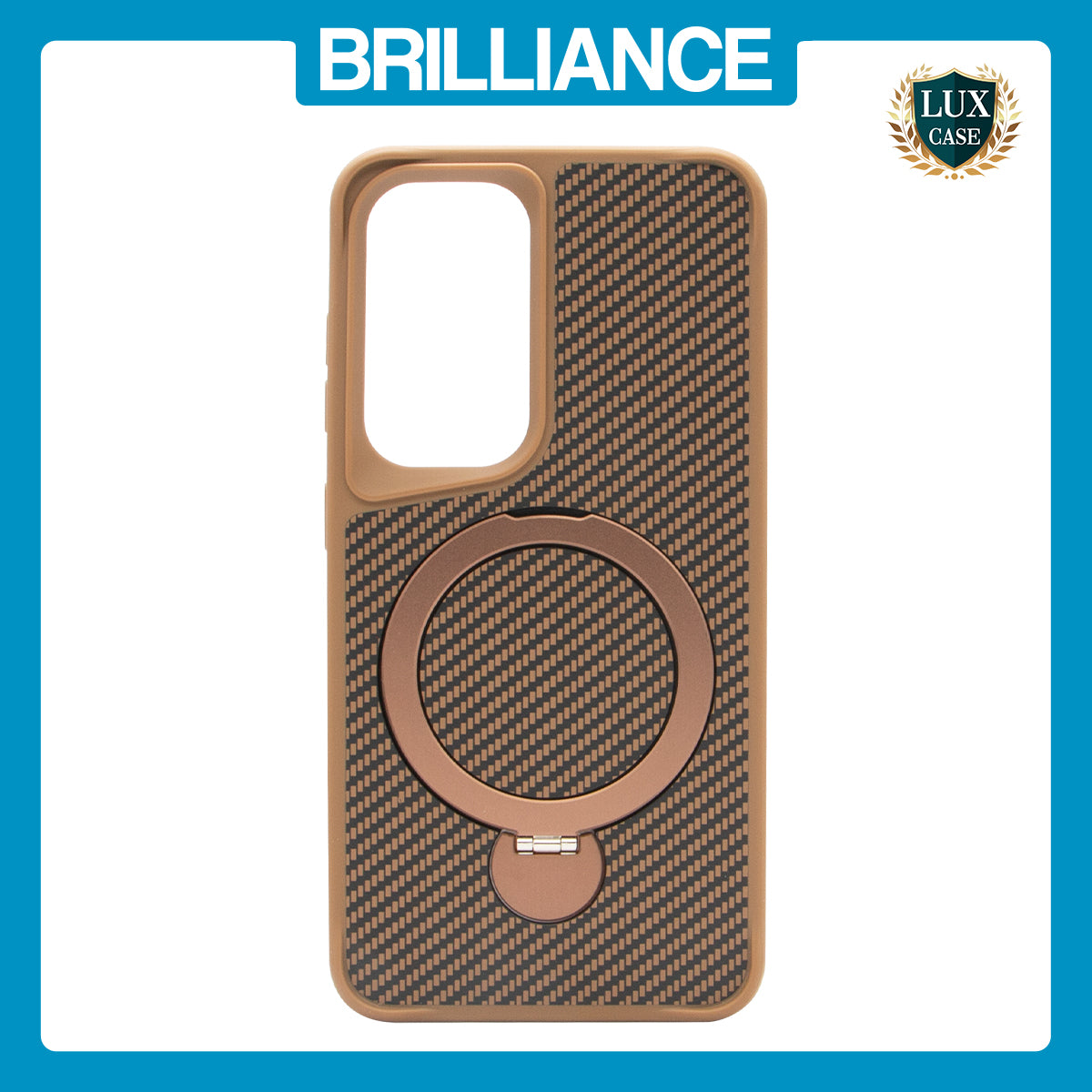 Samsung S25 Gold Carbon Fiber Case