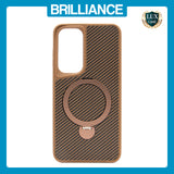 Samsung S25 Plus Gold Carbon Fiber Case