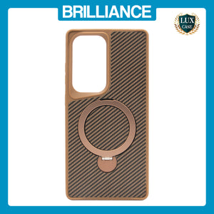 Samsung S25 Ultra Gold Carbon Fiber Case