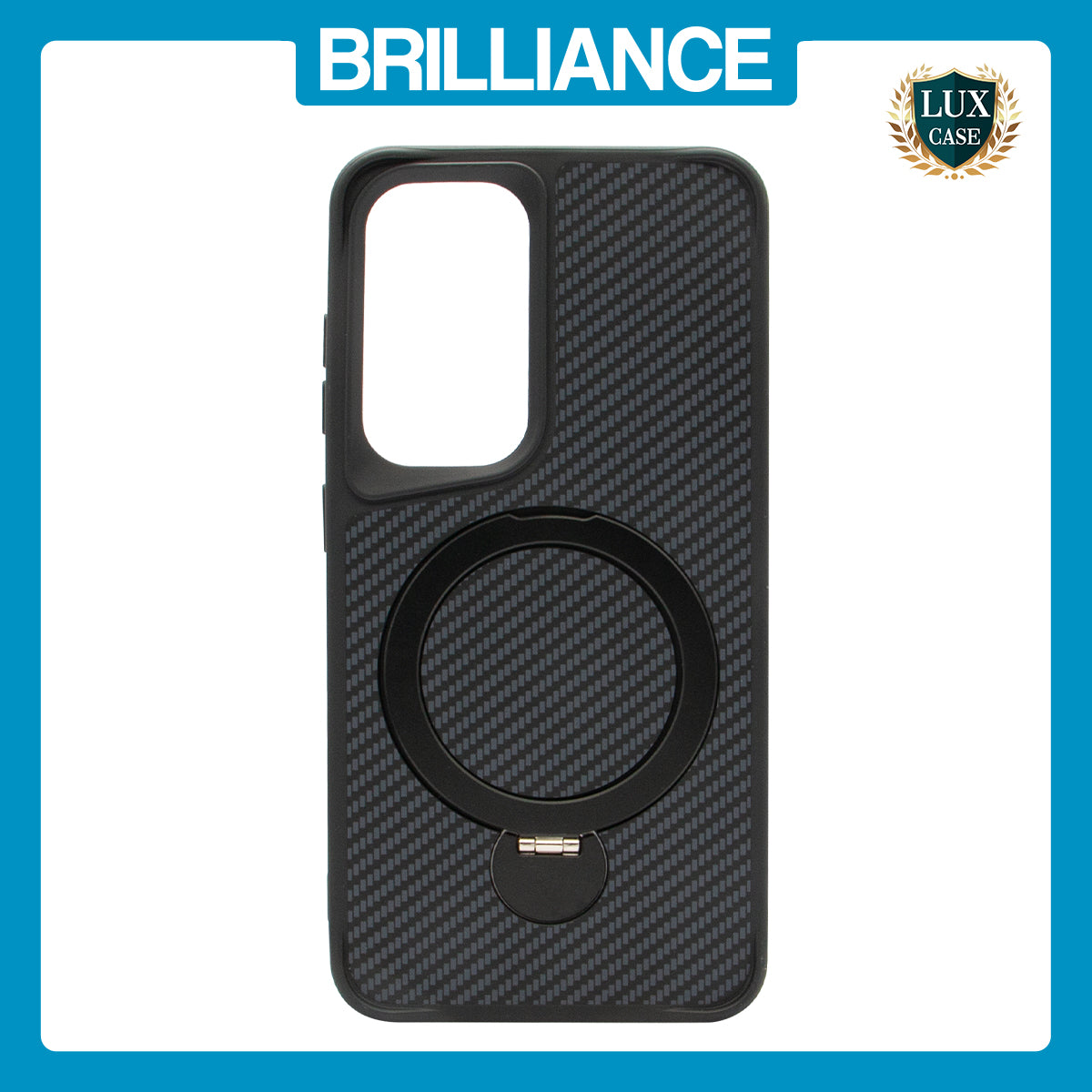 Samsung S25 Black Carbon Fiber Case