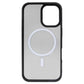 iPhone 16 Plus TPU+PC Magnetic Skin-friendly Matte Phone Case Transparent Black - CellularPort