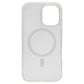 iPhone 16 Pro TPU+PC Magnetic Skin-friendly Matte Phone Case Transparent White - CellularPort