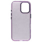 iPhone 16 Bling Shiny TPU+PC Clear Case Transparent Glitter Purple - CellularPort