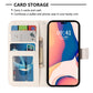 IPhone 15 Pro Flip PU Leather Wallet 3D Print Owl Design Case - CellularPort