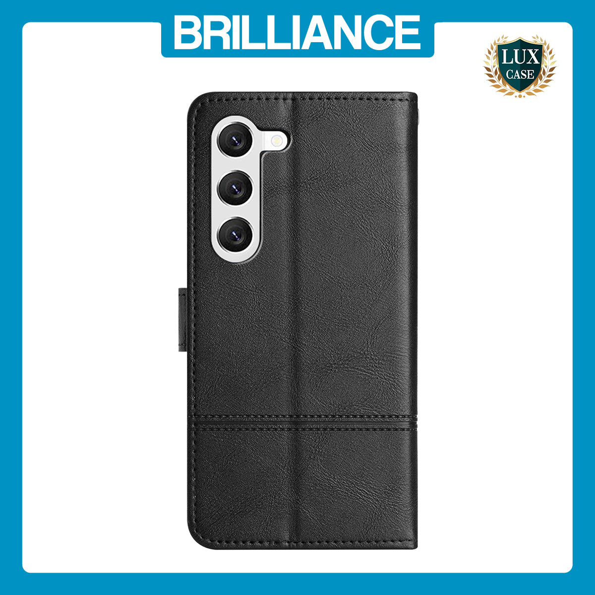 Samsung S23 Plus Black ShockProof Wallet Case