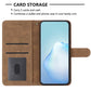 Samsung S24 Plus Flip PU Leather Wallet ShockProof Imprinted Cowhide Texture With Wrist Strap Case Black - CellularPort