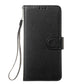 IPhone 15 Pro Flip PU Leather Wallet Classic Card Pockets With Wrist Strap Case Black - CellularPort