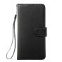 IPhone 15 Pro Max Flip PU Leather Wallet Classic Card Pockets With Wrist Strap Case Black