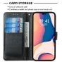 IPhone 15 Pro Max Flip PU Leather Wallet Classic Card Pockets With Wrist Strap Case Black