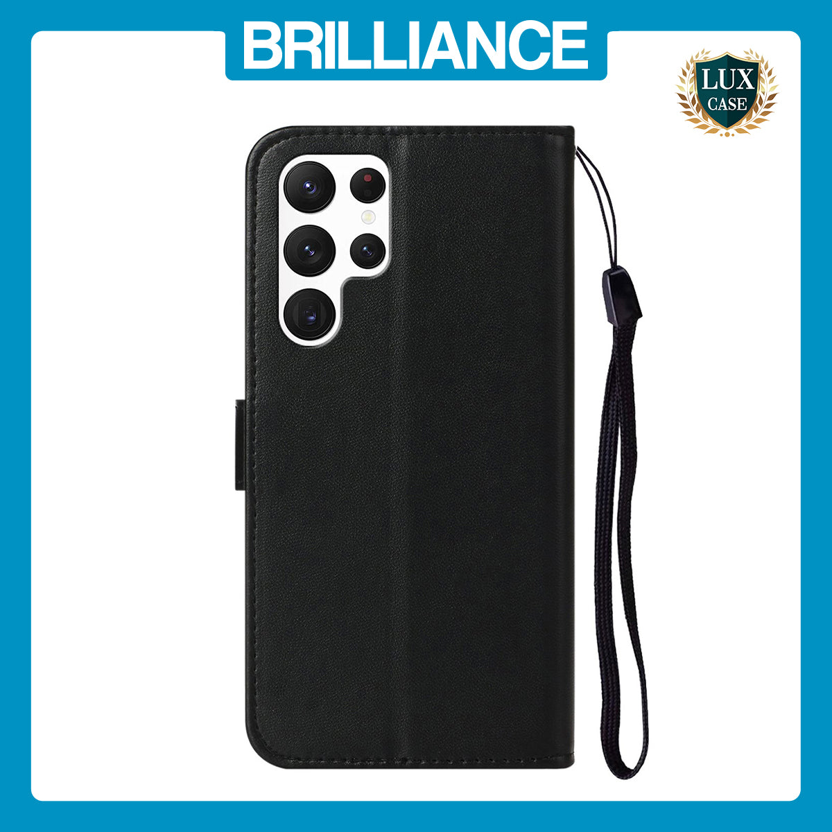 Samsung S23 Ultra Black Classic Wallet Case