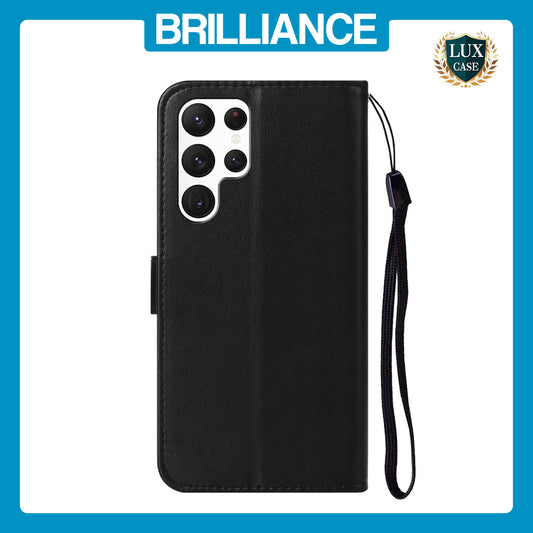 Samsung S23 Ultra Black Classic Wallet Case
