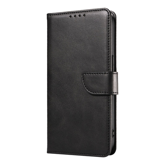 IPhone 15 Pro Book Flip Soft PU Leather Wallet With Card Pockets Case Black