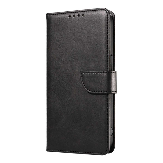 IPhone 15 Pro Book Flip Soft PU Leather Wallet With Card Pockets Case Black - CellularPort