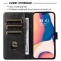 IPhone 15 Pro Max Book Flip Soft PU Leather Wallet With Card Pockets Case Black