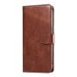 IPhone 15 Pro Max Book Flip Soft PU Leather Wallet With Card Pockets Case Brown