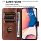 Samsung S24 Ultra Book Flip Soft PU Leather Wallet With Card Pockets Case Brown - CellularPort