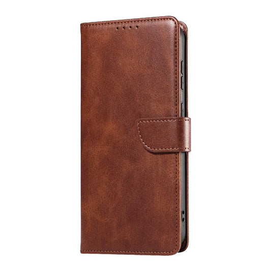 Samsung S24 Ultra Book Flip Soft PU Leather Wallet With Card Pockets Case Brown - CellularPort