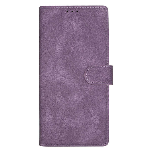 Samsung S24 Ultra Flip Premium PU Leather Wallet Business Style With Card Pockets Case Purple - CellularPort