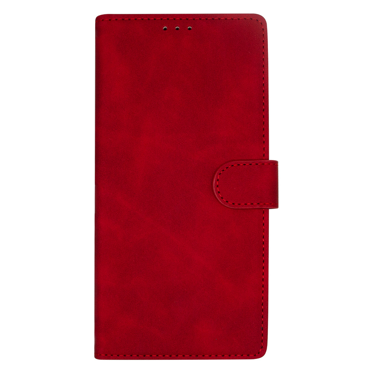 Samsung S24 Ultra Flip Premium PU Leather Wallet Business Style With Card Pockets Case Red