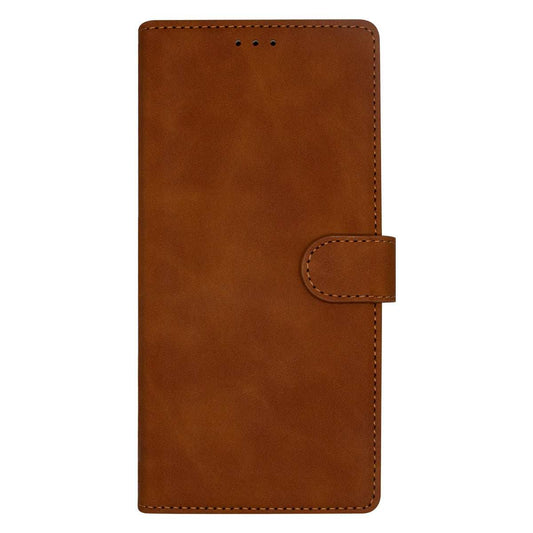 Samsung S24 Ultra Flip Premium PU Leather Wallet Business Style With Card Pockets Case Brown - CellularPort