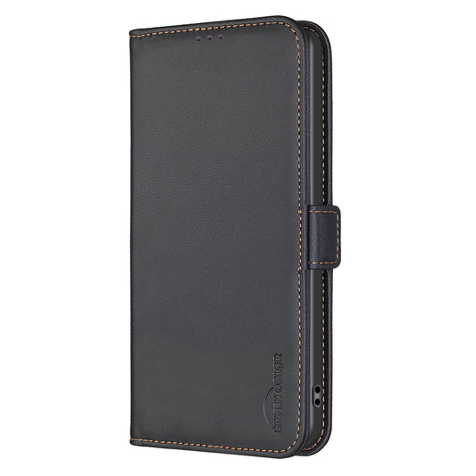 Samsung S24 Ultra Flip Book PU Leather Wallet Holder & Stand with Card Pockets Case Black