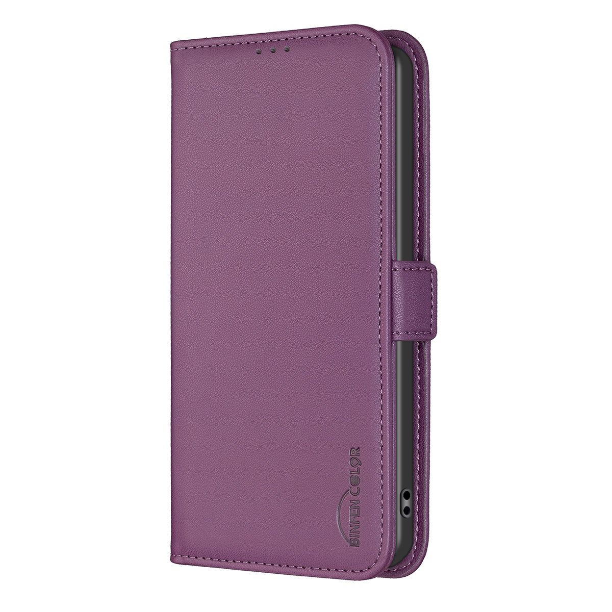 Samsung S24 Flip Book PU Leather Wallet Holder & Stand with Card Pockets Case Purple