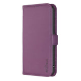 Samsung S24 Flip Book PU Leather Wallet Holder & Stand with Card Pockets Case Purple - CellularPort
