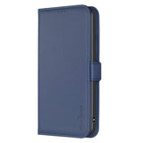 Samsung S24 Flip Book PU Leather Wallet Holder & Stand with Card Pockets Case Blue - CellularPort