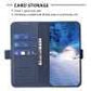 iPhone 15 Flip Book PU Leather Wallet Holder & Stand with Card Pockets Case Blue - CellularPort