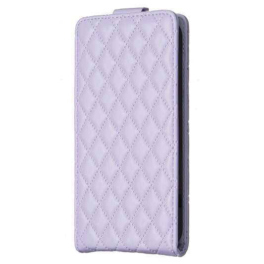 Samsung S24 Ultra Flip PU Photo Frame Leather Up And Down Wallet With Card Pockets Case Light Purple