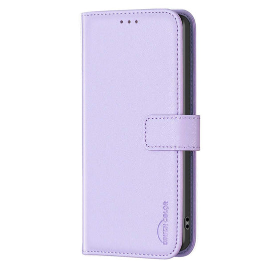 Samsung S24 Plus Flip Book PU Genuine Leather Detachable Strong Magnetic Wallet With Card Pockets Case Lavender - CellularPort