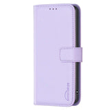 Samsung S24 Plus Flip Book PU Genuine Leather Detachable Strong Magnetic Wallet With Card Pockets Case Lavender - CellularPort