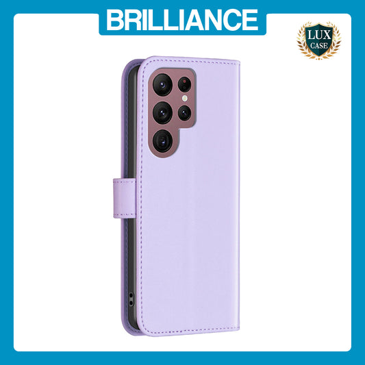 Samsung S22 Ultra Lavender Detachable Wallet Case