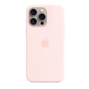 Apple iPhone 15 Pro Silicone Case – Light Pink