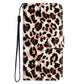 IPhone 15 Flip PU Leather Wallet 3D Print Leopard With Wrist Strap Case - CellularPort