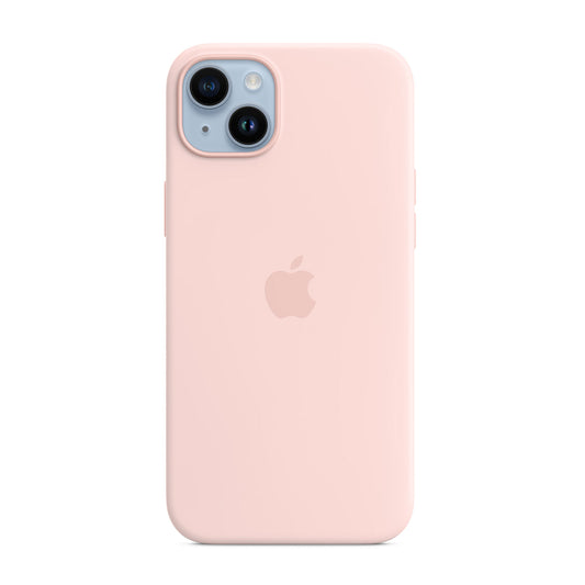 Apple iPhone 14 Plus Silicone Case – Chalk Pink