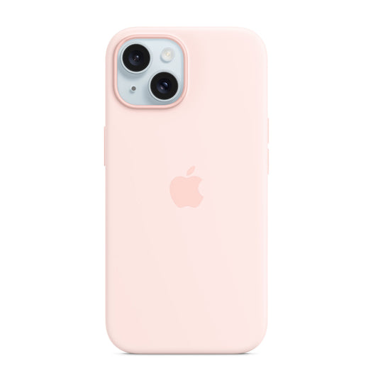 Apple iPhone 15 Pro Silicone Case – Light Pink