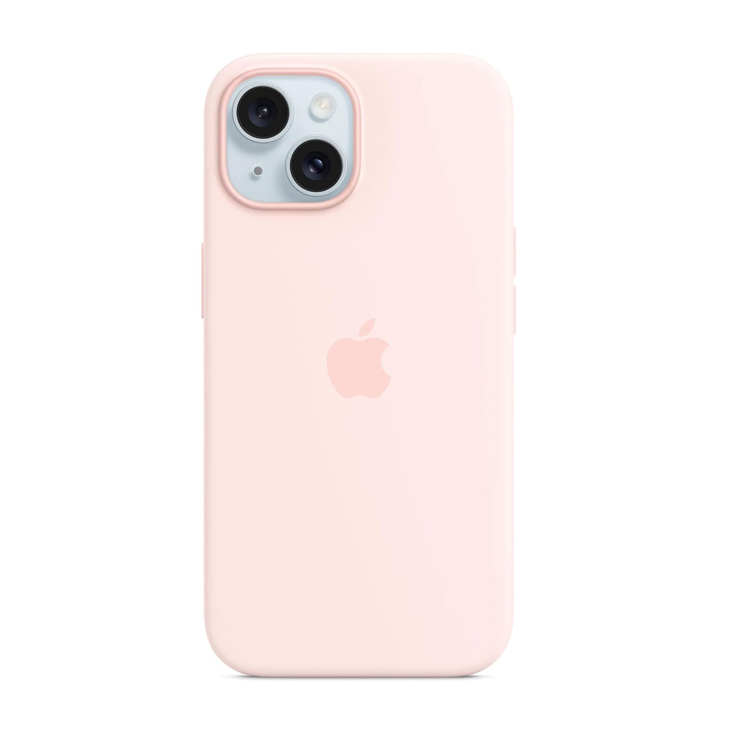 Apple iPhone 15 Silicone Case – Light Pink