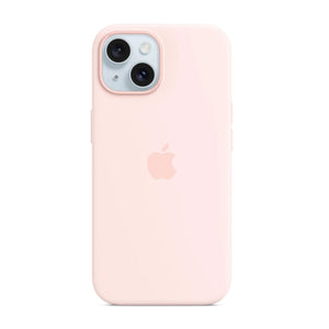 Apple iPhone 15 Silicone Case – Light Pink