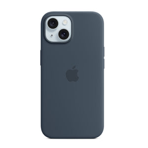 Apple iPhone 15 Silicone Case – Storm Blue