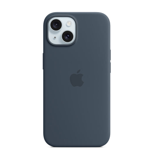 Apple iPhone 15 Silicone Case – Storm Blue