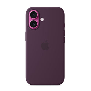 Apple iPhone 16 Silicone Case – Plum