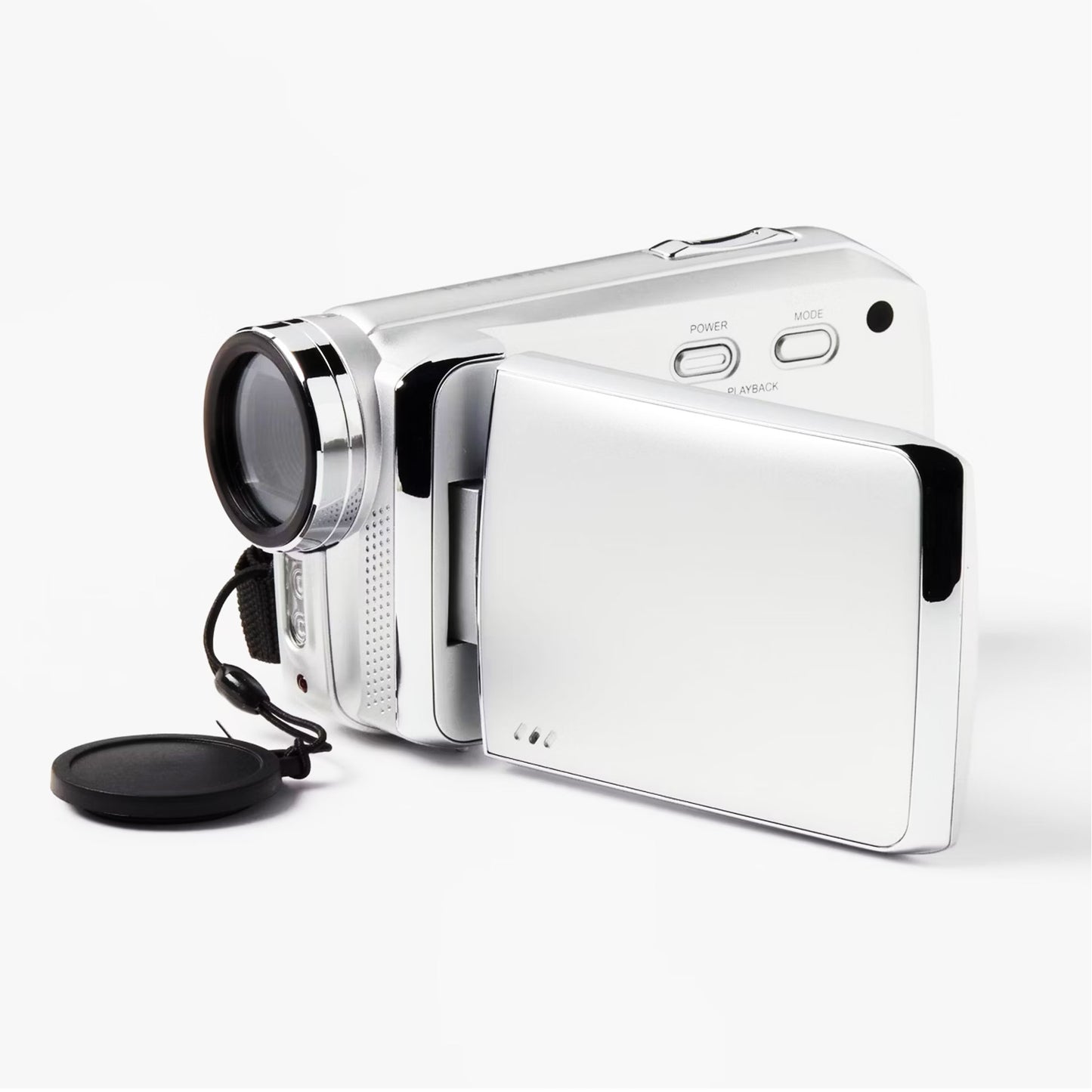 8MP Camcorder - heyday Silver: Built-In Microphone, 512GB Storage, 2.7K Video...