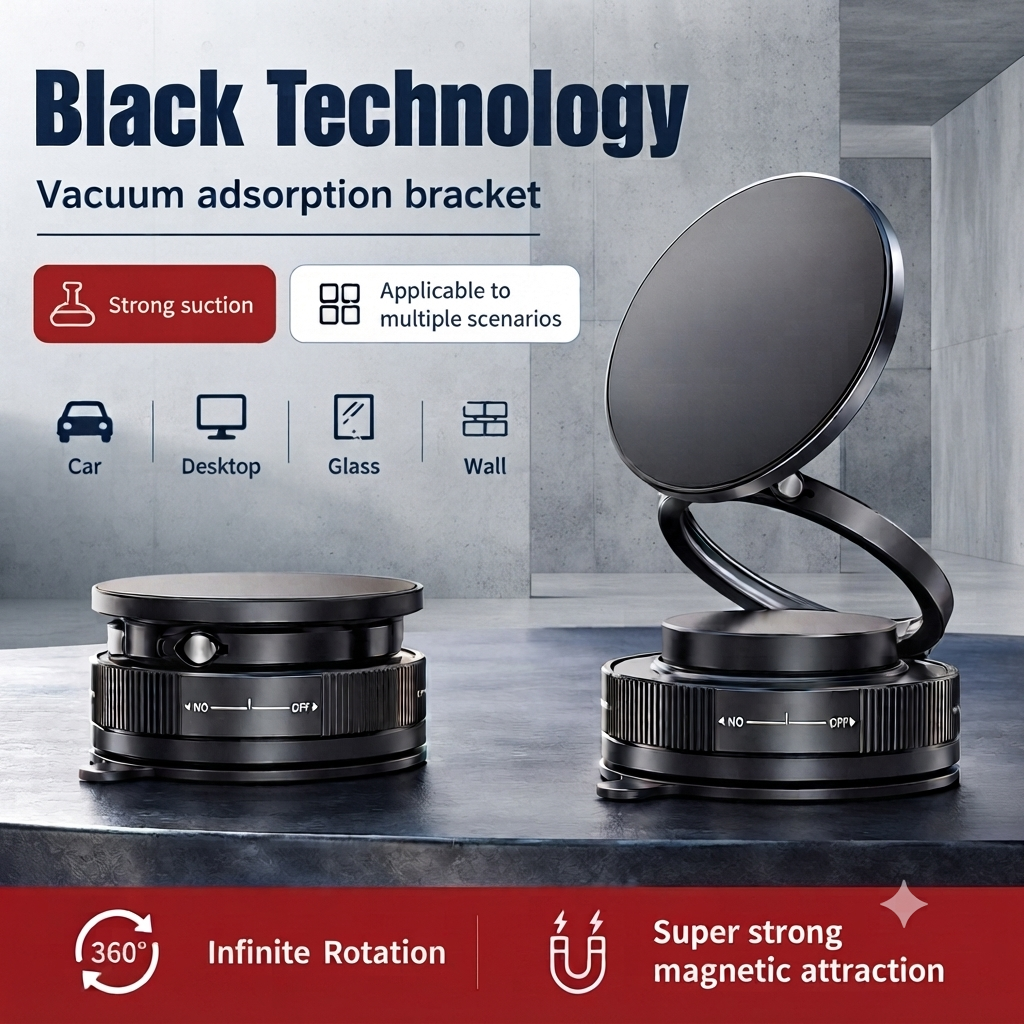 New 360 ° Rotating Vacuum Magnetic Suction  Mobile Phone Holder