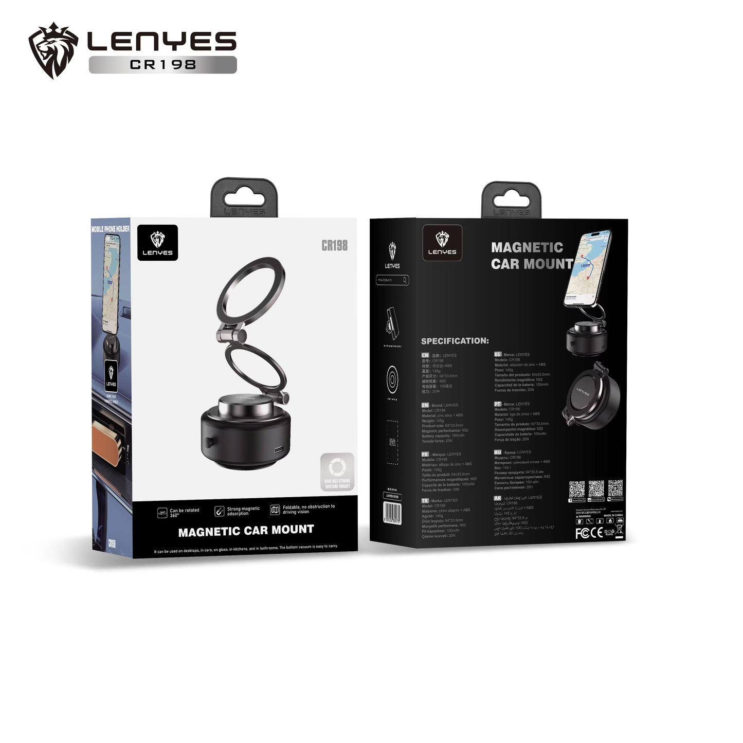 Lenyes CR198 Magnetic Car Mount