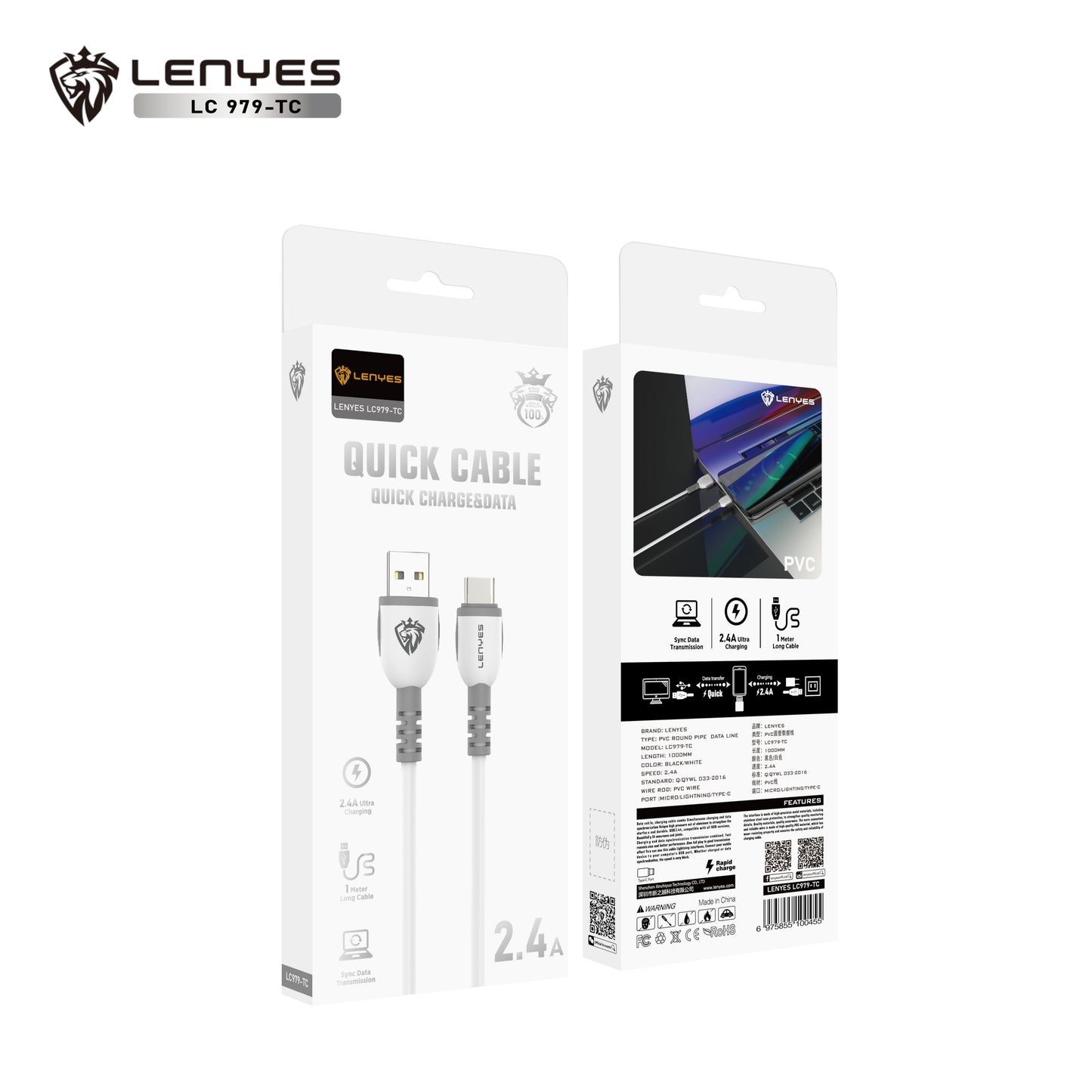 Lenyes LC979-TC Quick Charge Cable