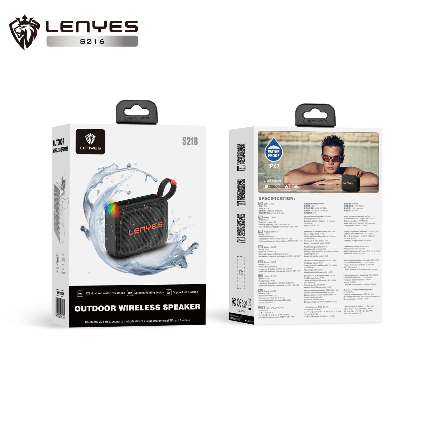 Lenyes S216 Outdoor Wireless Speaker